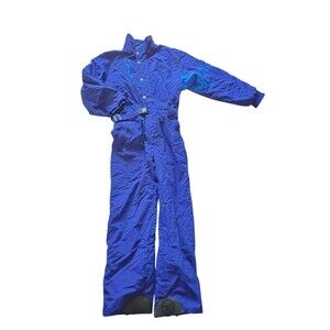 Tyrolia By Head VTG 90s Men's Large Ski Suit One Piece Snowsuit Blue Sz L